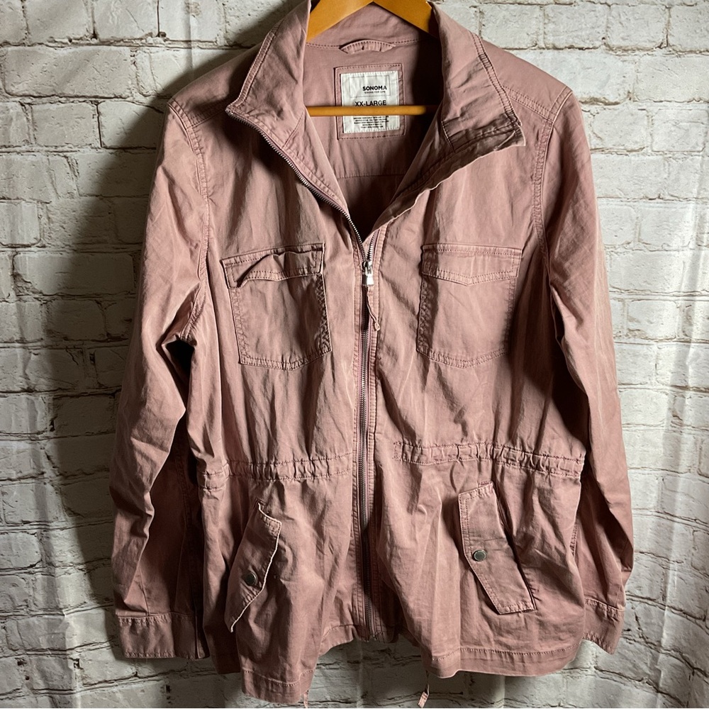 Sonoma Women's Light Pink Utility Jacket Gorpcore Outdoor